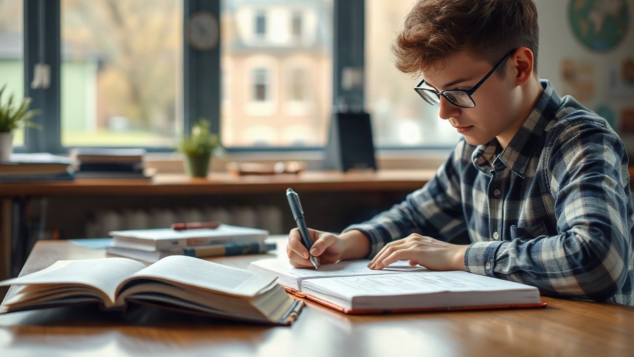 Editorial scene illustrating How to Track Real Progress Toward Good Grades
