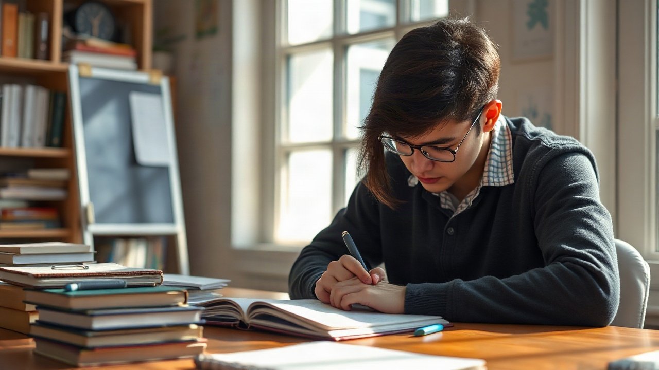 Editorial scene illustrating How to Track Real Progress Toward Passing Exams