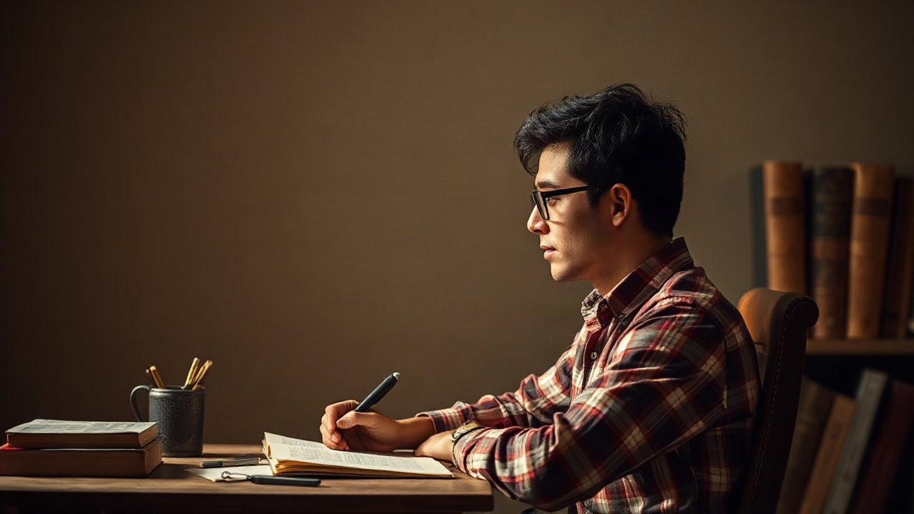 Editorial scene illustrating How to Visualize Writing A Book Without Only Fantasising About the Result