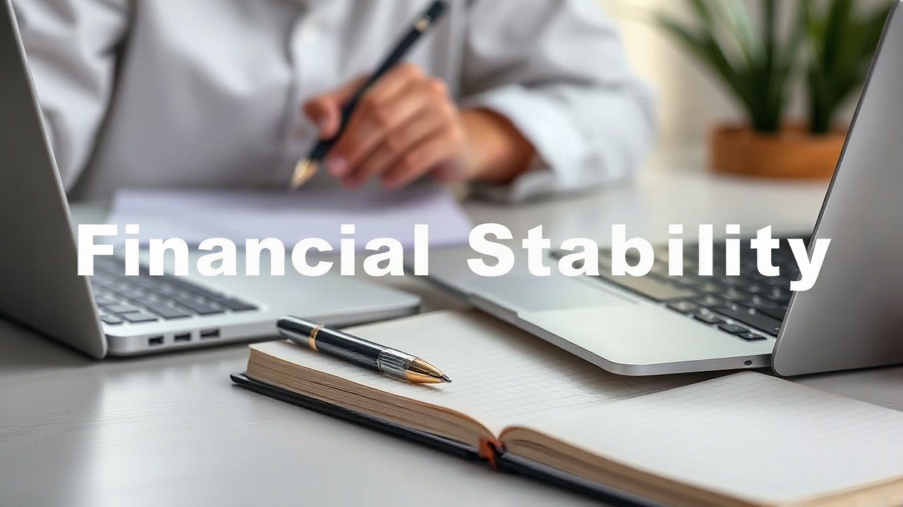 Editorial scene illustrating Manifesting Financial Stability: What to Focus on and What You Can Control