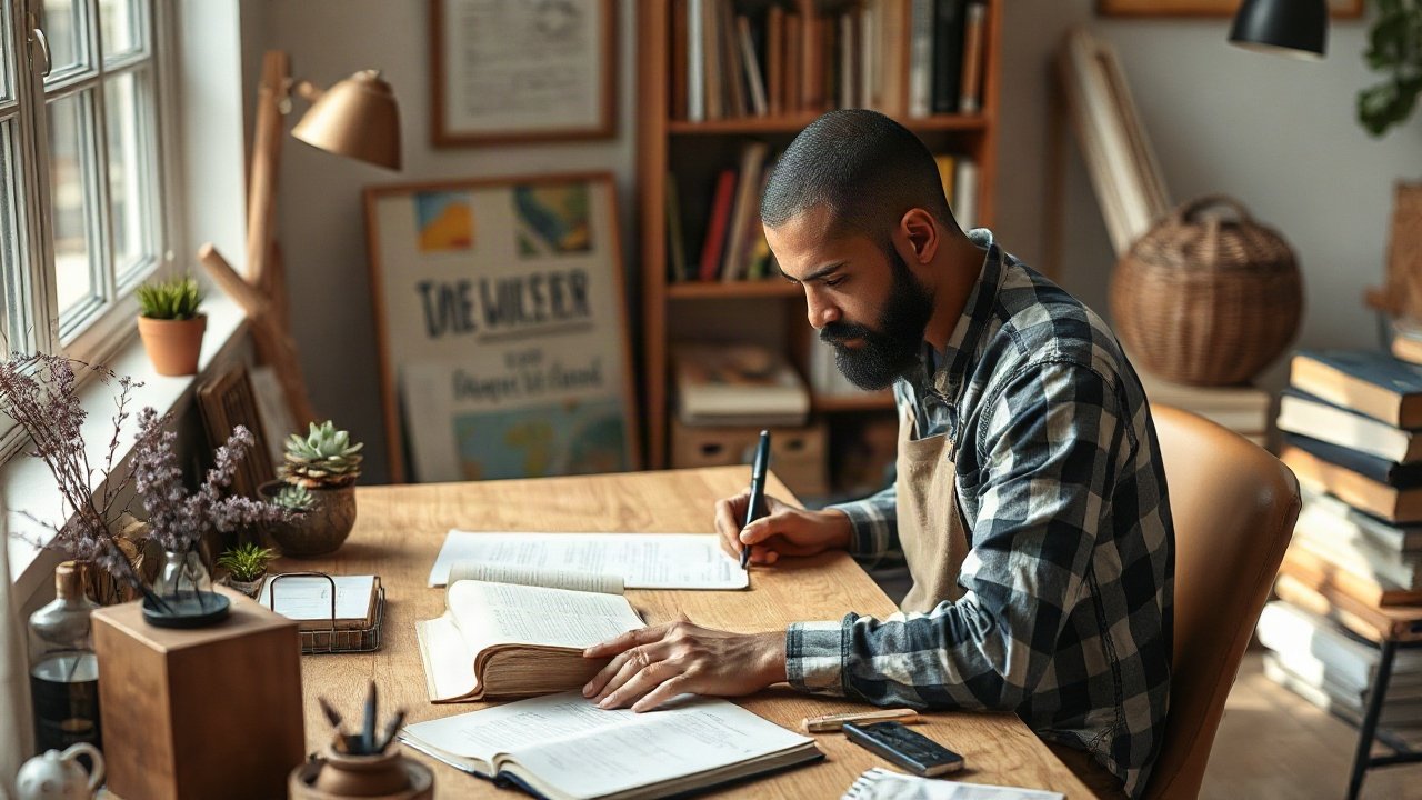 Editorial scene illustrating Manifesting Writing A Book: What to Focus on and What You Can Control