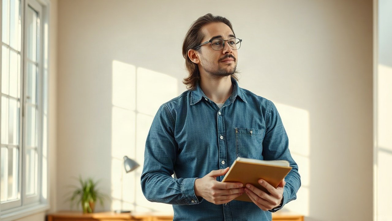 Editorial scene illustrating Self-Concept for Self-Confidence: The Identity Beliefs That Matter