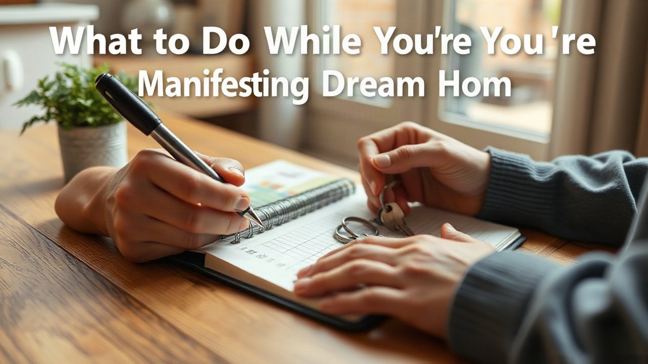 Editorial scene illustrating What to Do While You're Manifesting Dream Home