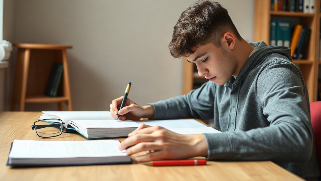Editorial scene illustrating What to Do While You're Manifesting Passing Exams