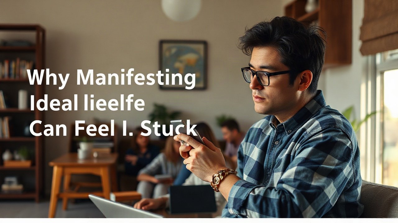 Editorial scene illustrating Why Manifesting Ideal Life Can Feel Stuck