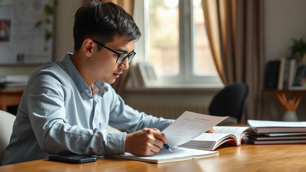 Editorial scene illustrating Why Manifesting Passing Exams Can Feel Stuck