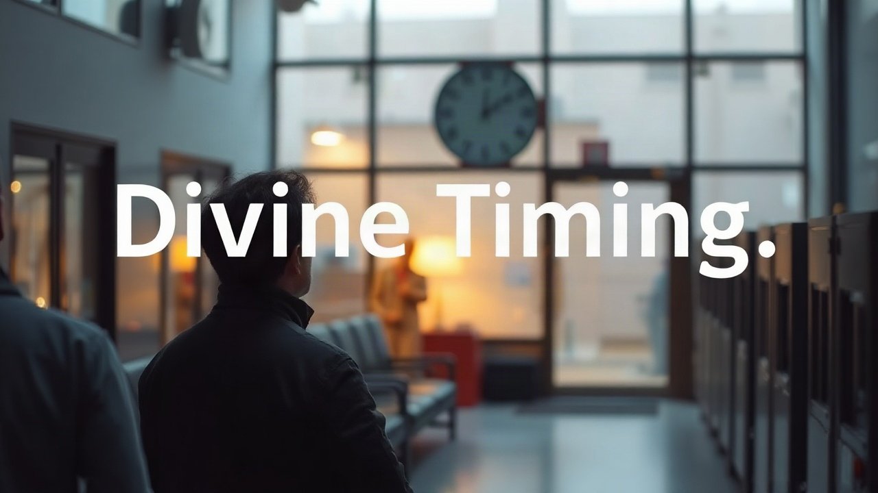 Editorial scene illustrating Divine Timing: Spiritual Interpretation vs Psychological Explanation
