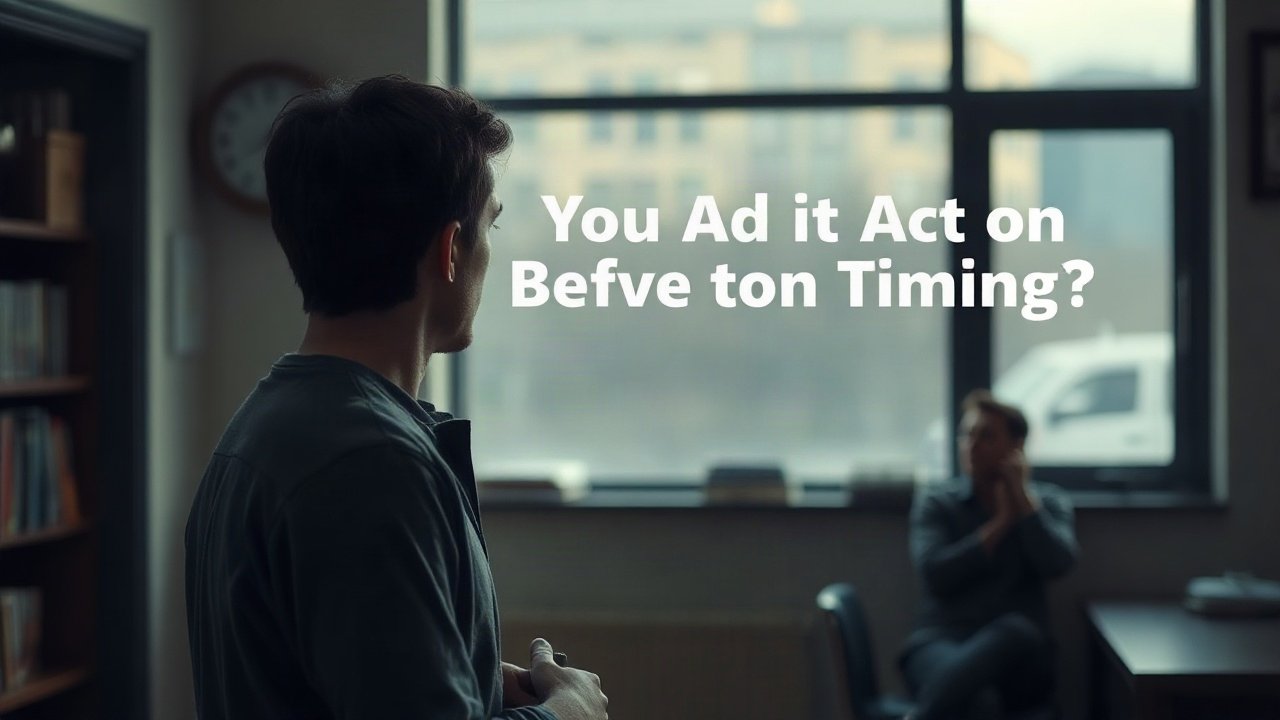 Editorial scene illustrating Should You Act on Manifestation Timing?