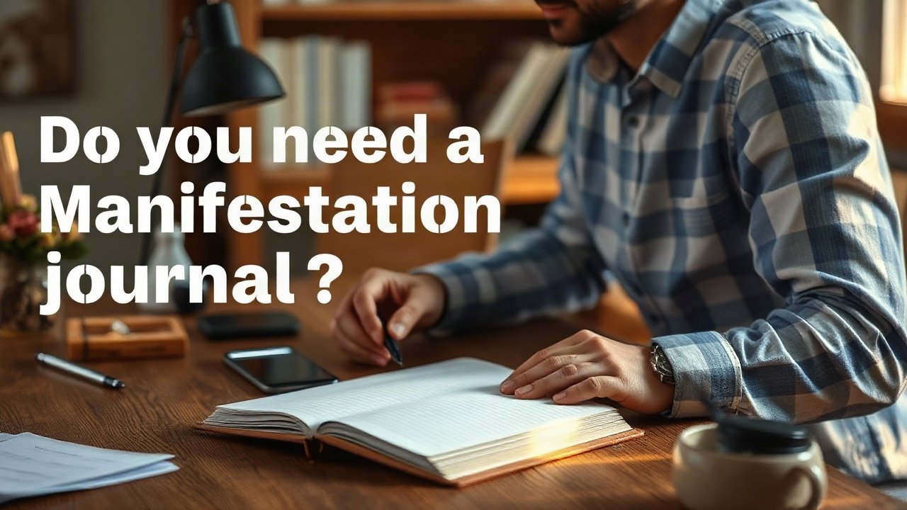 Editorial scene illustrating Do you need a manifestation journal?