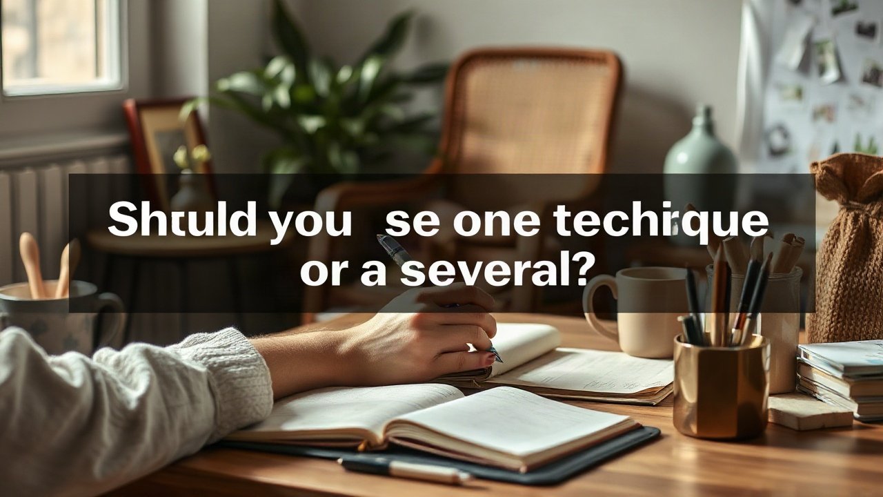 Editorial scene illustrating Should you use one technique or several?