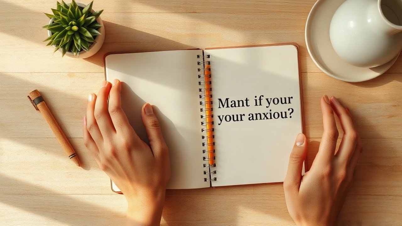 Editorial scene illustrating What if your manifestation makes you anxious?