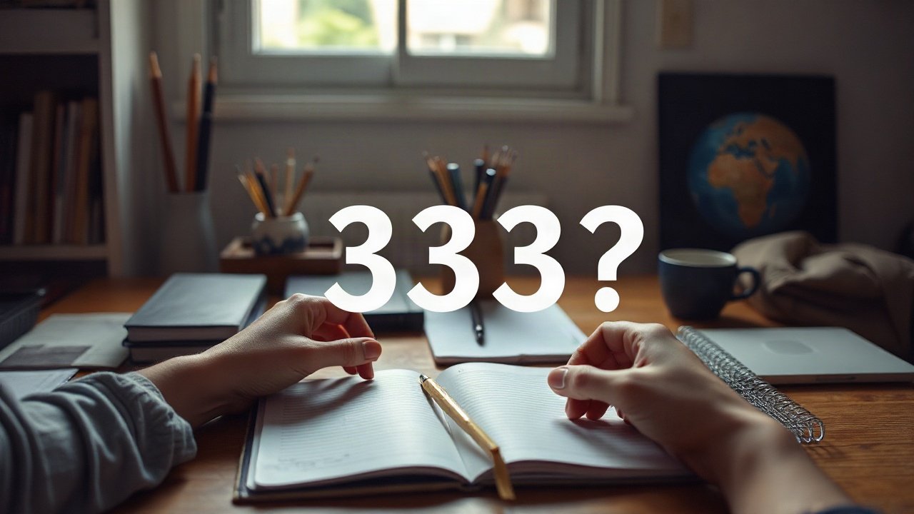 Editorial scene illustrating Should You Act on Seeing 333?