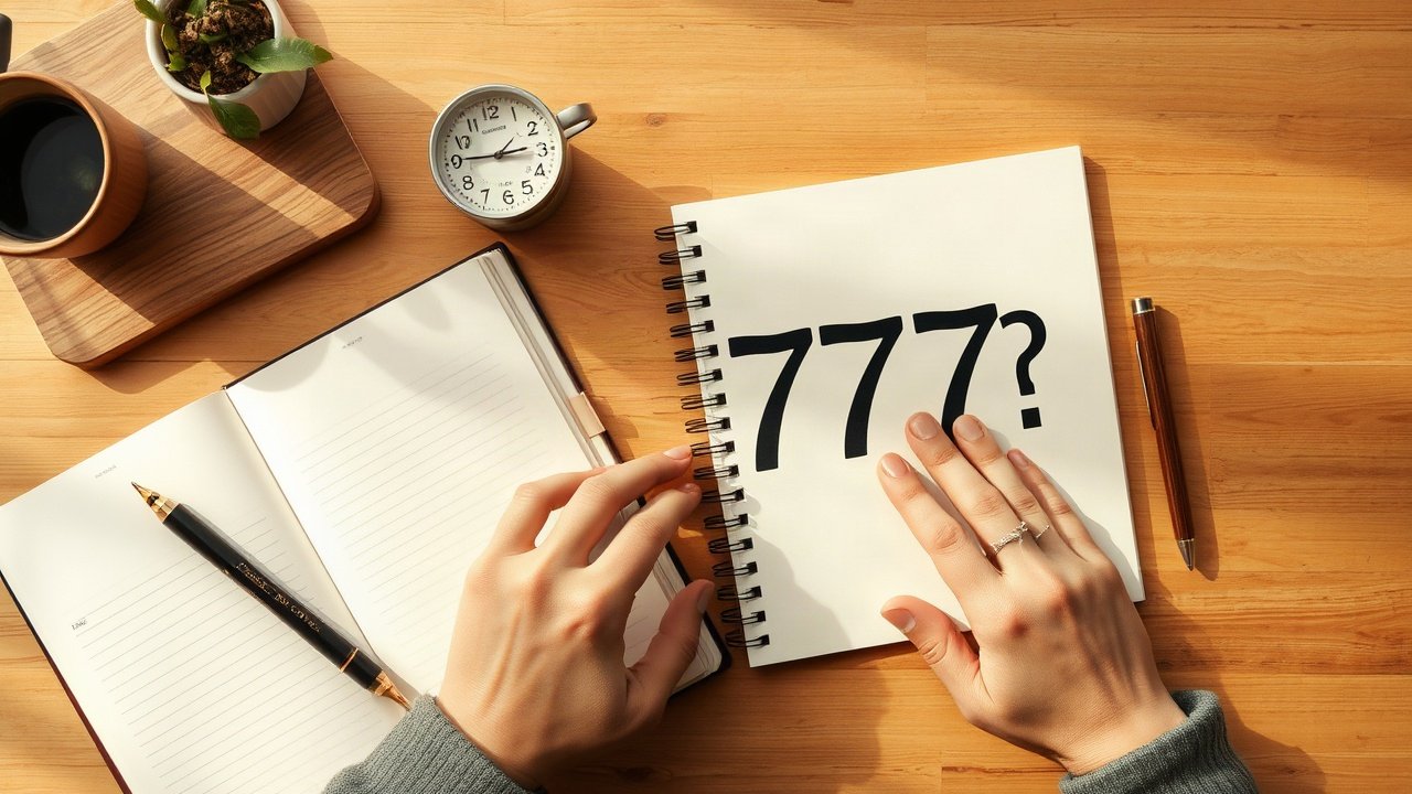 Editorial scene illustrating Should You Act on Seeing 777?
