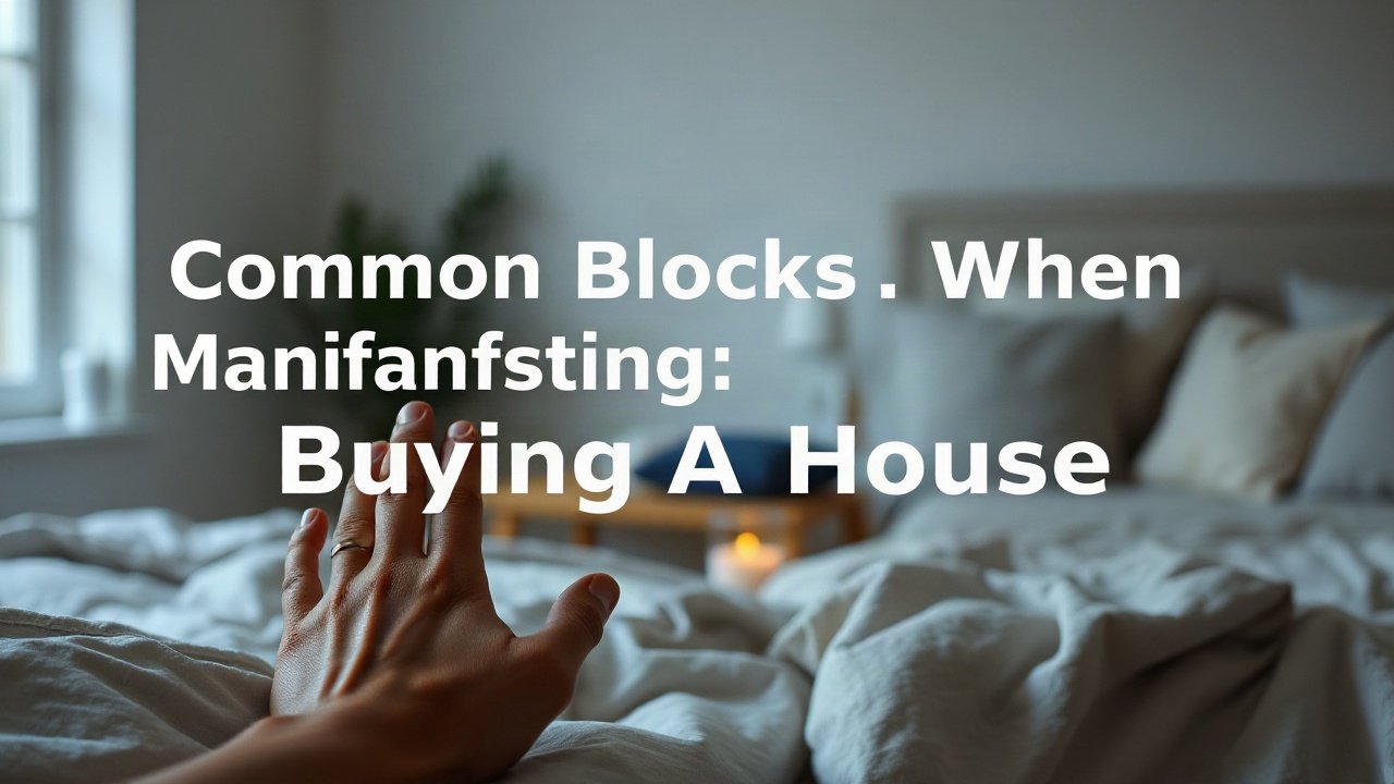 Editorial scene illustrating Common Blocks When Manifesting Buying A House