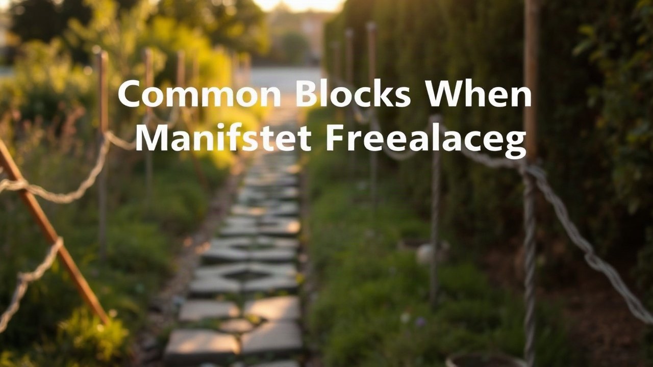 Editorial scene illustrating Common Blocks When Manifesting Freelancing