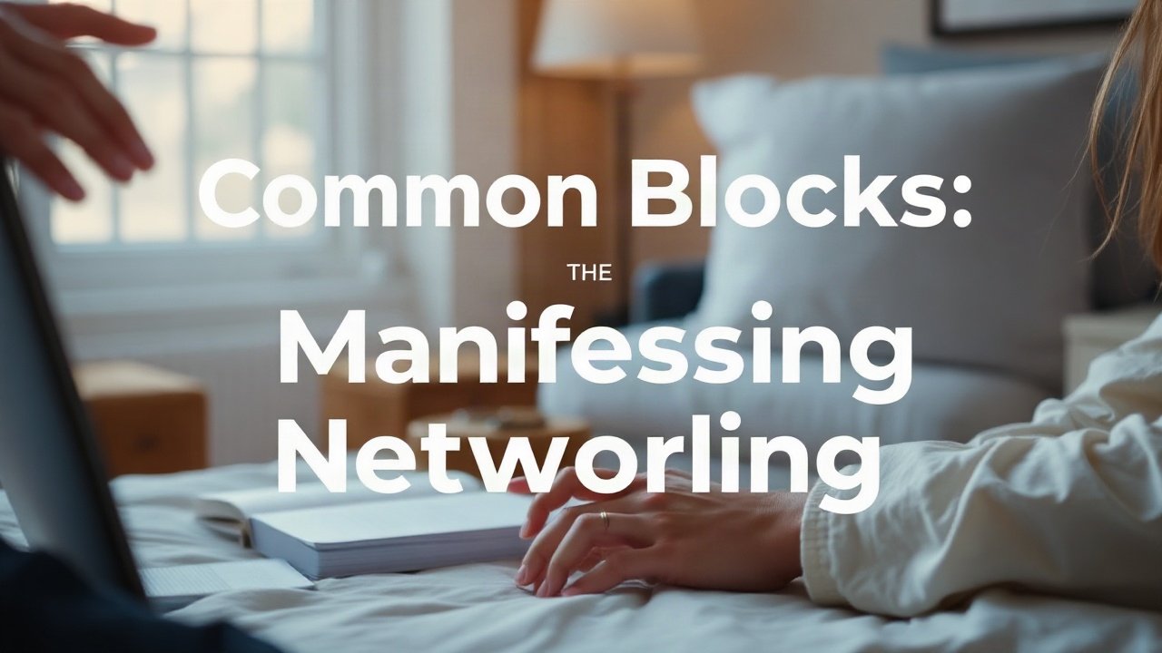 Editorial scene illustrating Common Blocks When Manifesting Networking