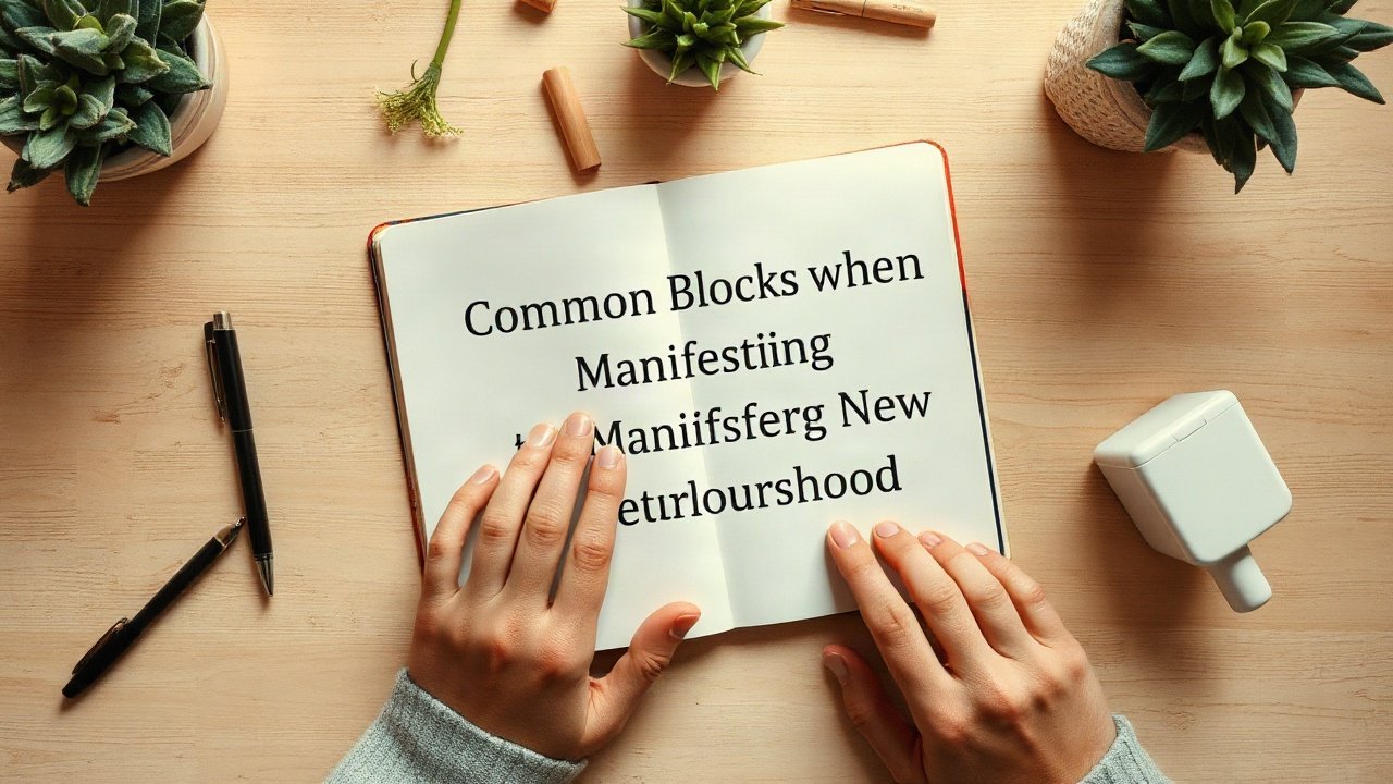 Editorial scene illustrating Common Blocks When Manifesting New Neighbourhood