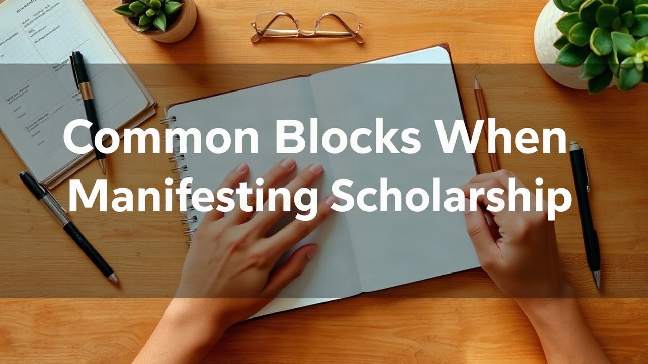 Editorial scene illustrating Common Blocks When Manifesting Scholarship