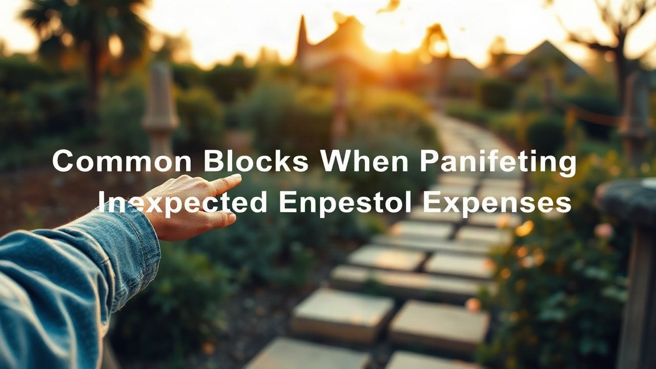 Editorial scene illustrating Common Blocks When Manifesting Unexpected Expenses
