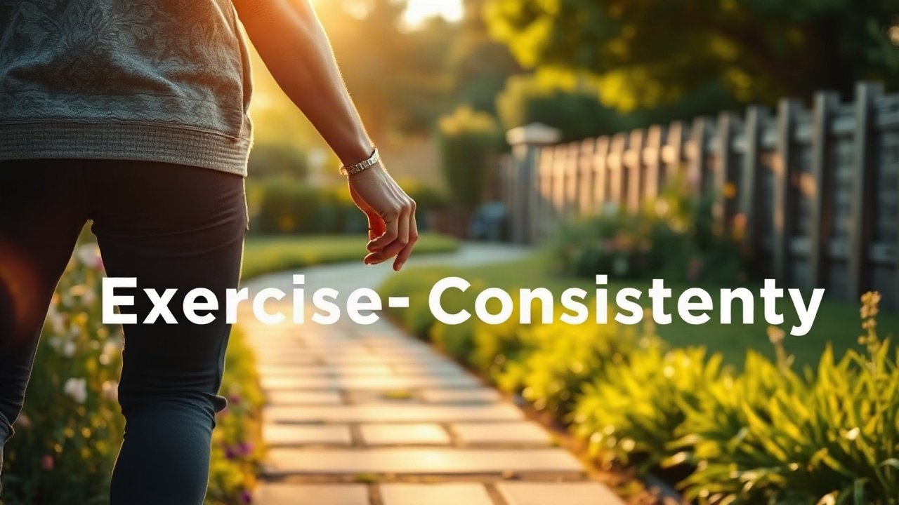 Editorial scene illustrating Future-Self Exercise for Exercise Consistency