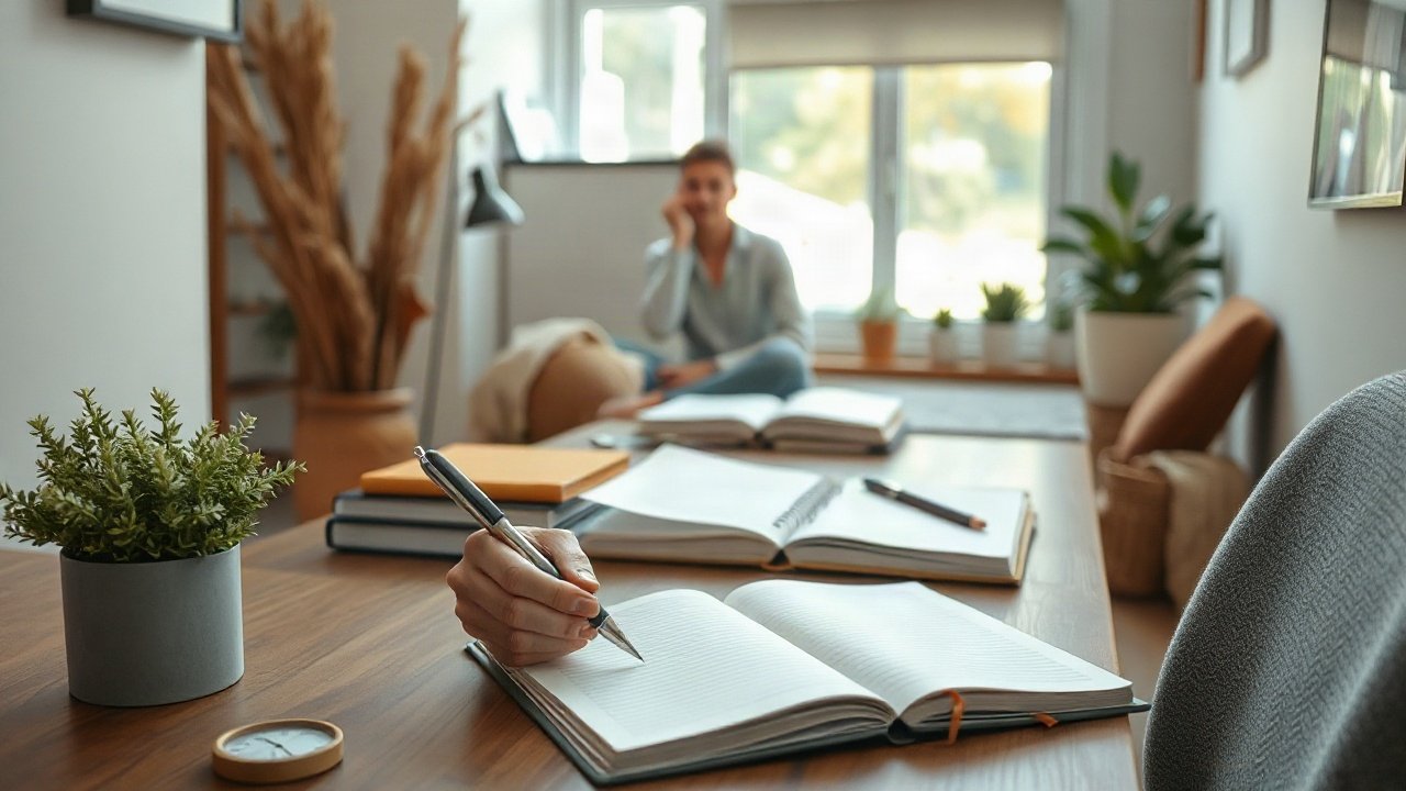 Editorial scene illustrating Future-Self Exercise for Keeping Appointments