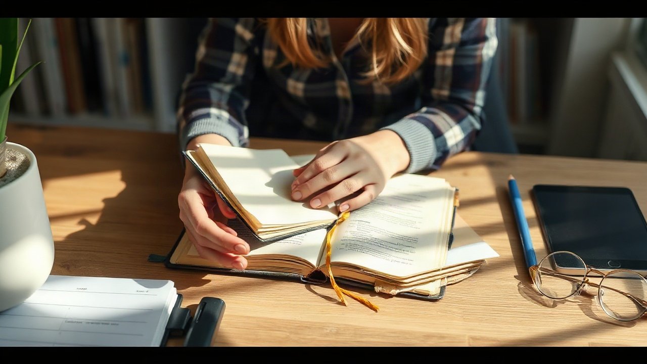 Editorial scene illustrating How to Manifest Academic Confidence Without Ignoring the Real-World Work