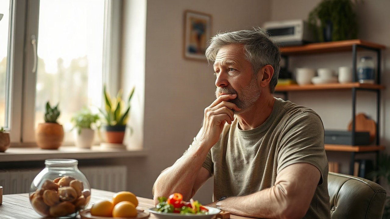 Editorial scene illustrating How to Manifest Healthy Eating Habits Without Ignoring the Real-World Work
