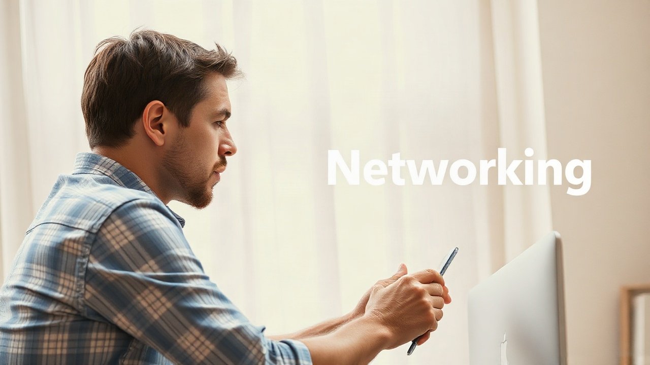 Editorial scene illustrating How to Manifest Networking Without Ignoring the Real-World Work