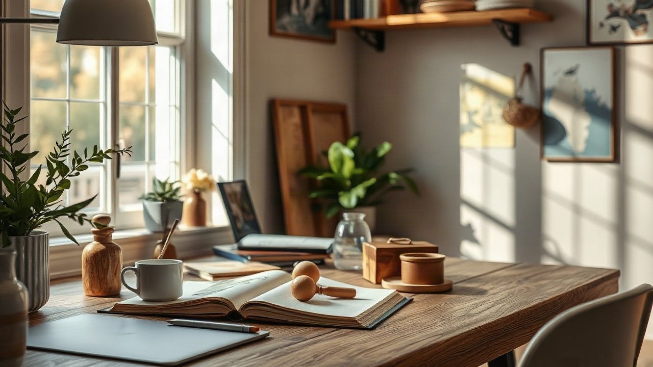 Editorial scene illustrating How to Manifest Self-Care Without Ignoring the Real-World Work