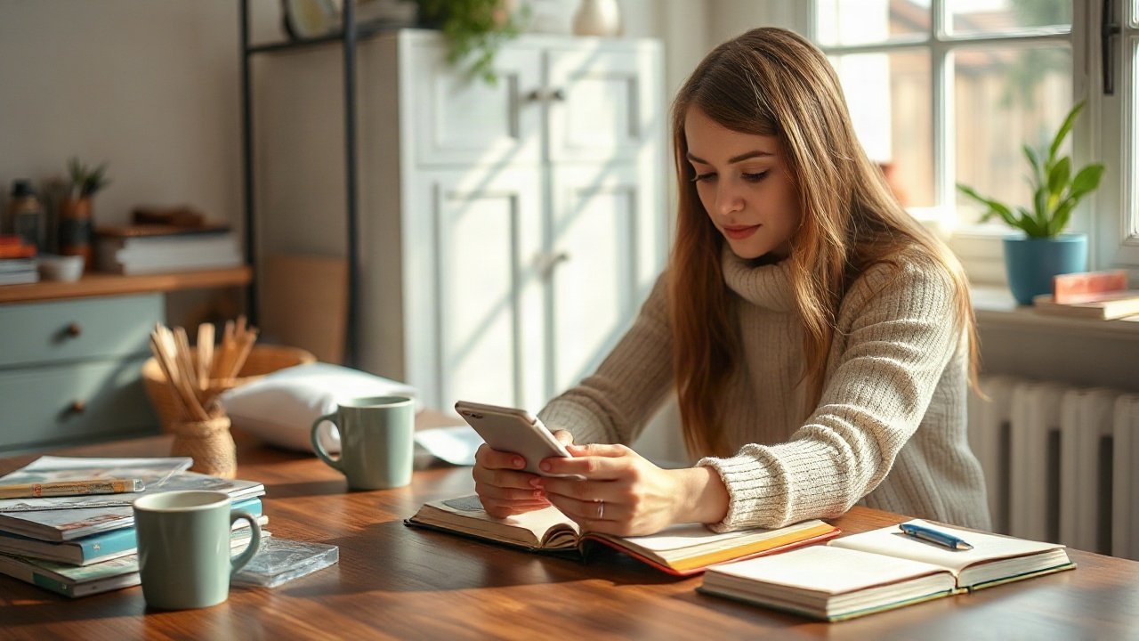 Editorial scene illustrating How to Manifest Texting/Contact Without Ignoring the Real-World Work