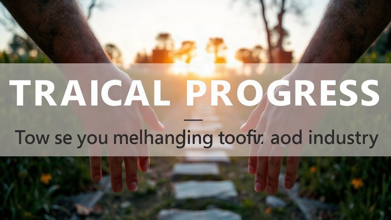 Editorial scene illustrating How to Track Real Progress Toward Changing Industry