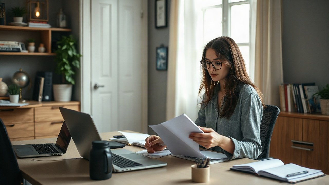 Editorial scene illustrating How to Track Real Progress Toward Feeling Underqualified
