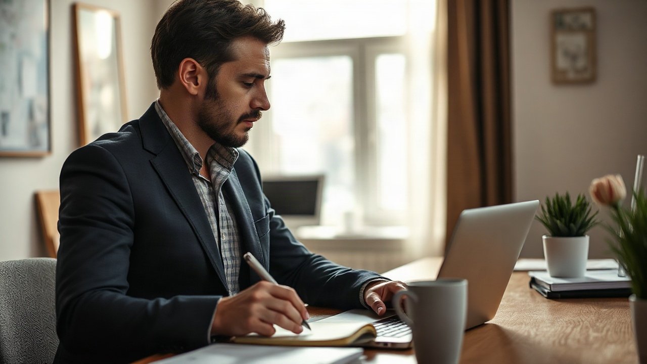 Editorial scene illustrating How to Visualize Job Interview Without Only Fantasising About the Result