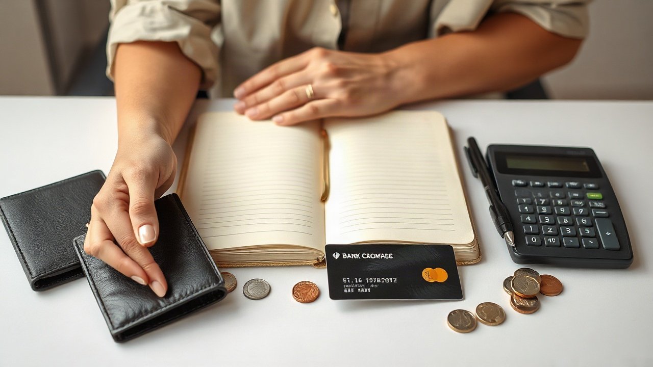 Editorial scene illustrating Journal Prompts for Manifesting Paying Off Debt