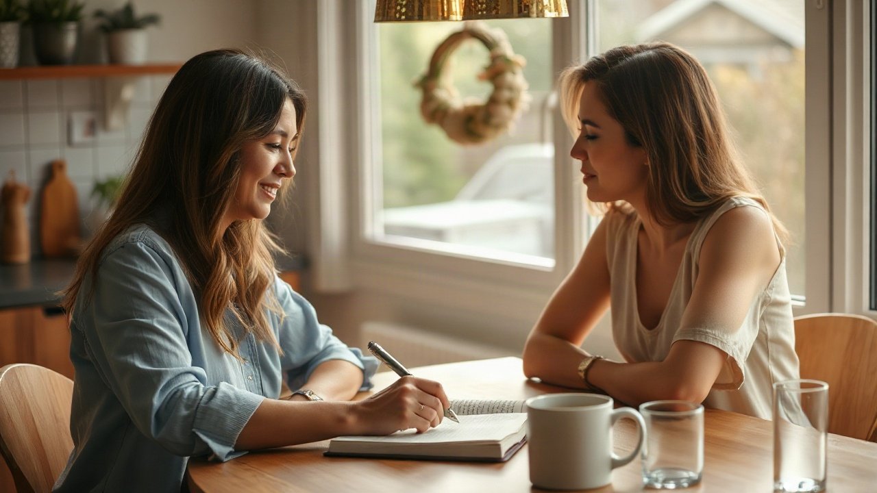 Editorial scene illustrating Journal Prompts for Manifesting Specific Person