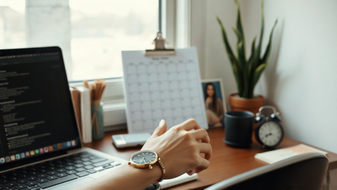 Editorial scene illustrating Manifesting Self-Care: What to Focus on and What You Can Control