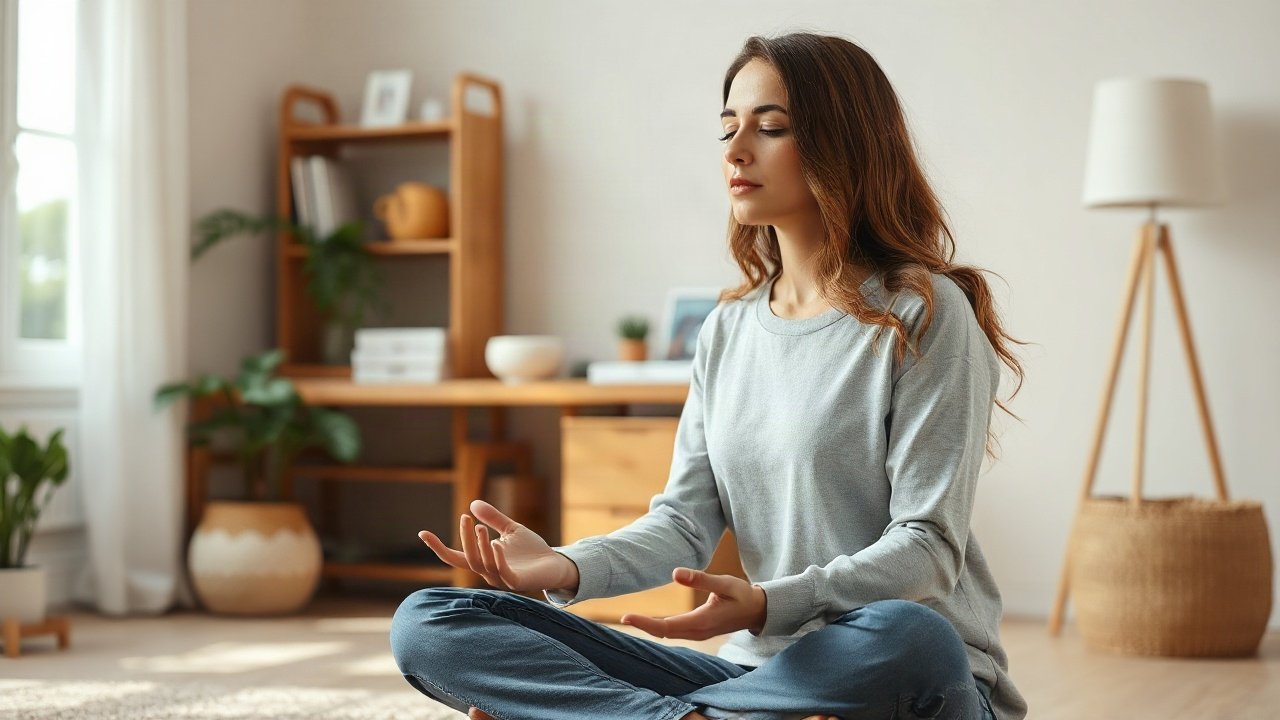 Editorial scene illustrating Manifesting Stress-Management Habits: What to Focus on and What You Can Control