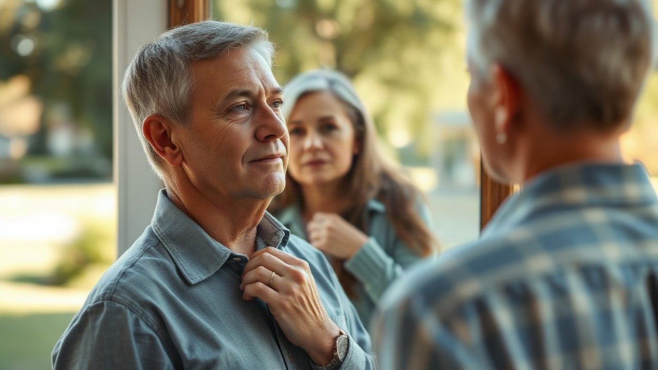 Editorial scene illustrating Self-Concept for Buying A House: The Identity Beliefs That Matter