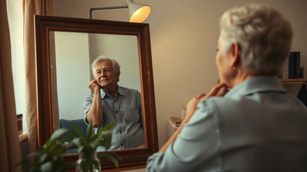 Editorial scene illustrating Self-Concept for Confidence After Rejection: The Identity Beliefs That Matter