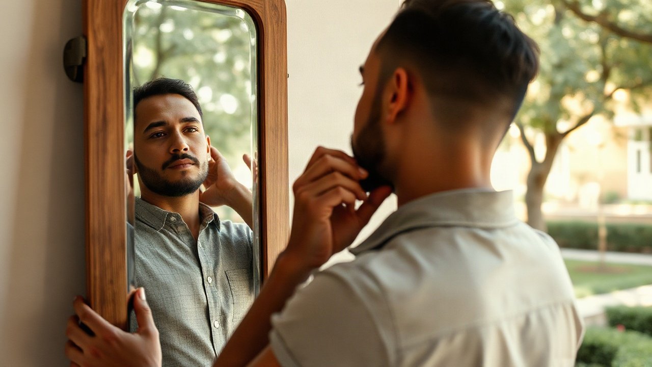 Editorial scene illustrating Self-Concept for Moving Abroad: The Identity Beliefs That Matter