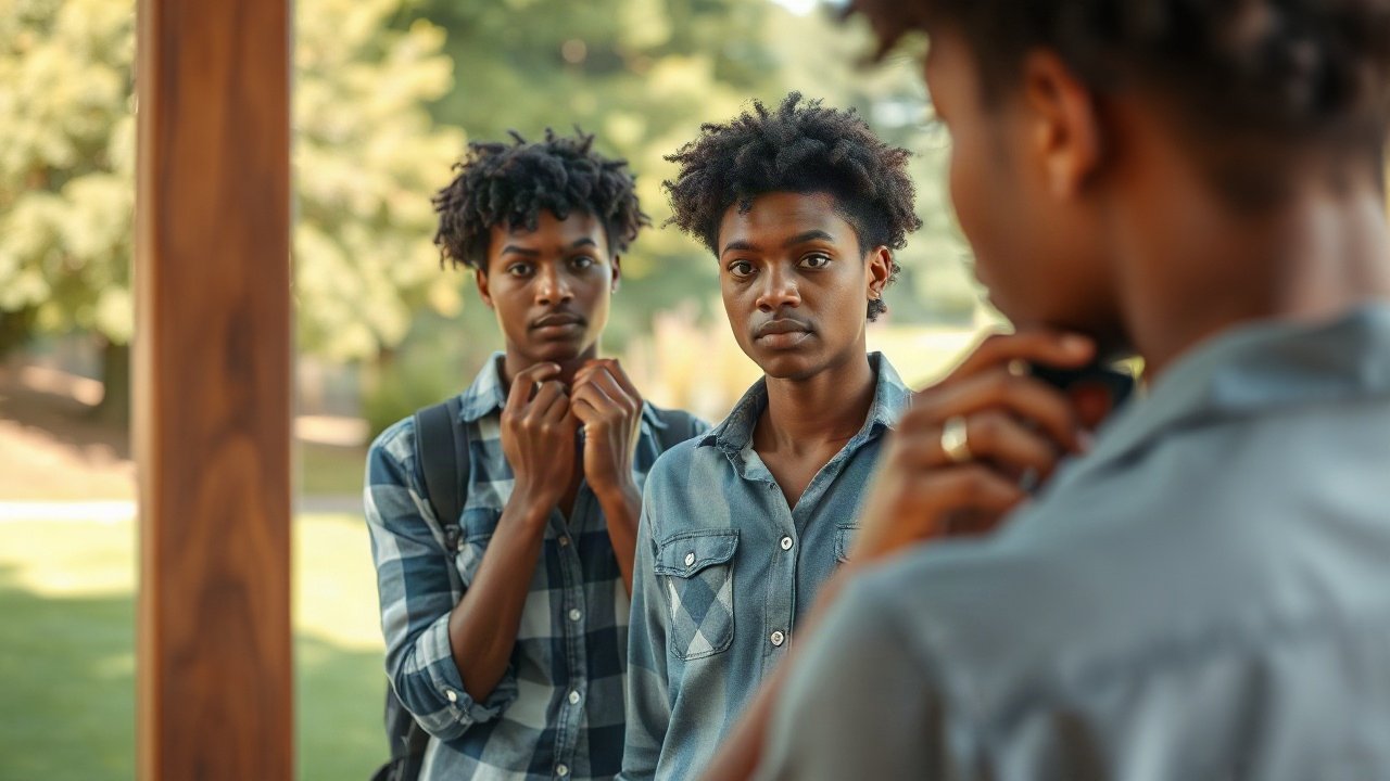Editorial scene illustrating Self-Concept for Perfectionism: The Identity Beliefs That Matter