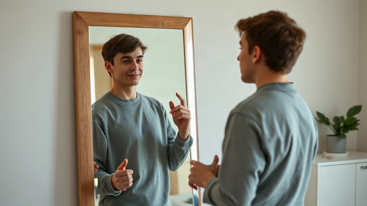 Editorial scene illustrating Self-Concept for Rest And Recovery: The Identity Beliefs That Matter