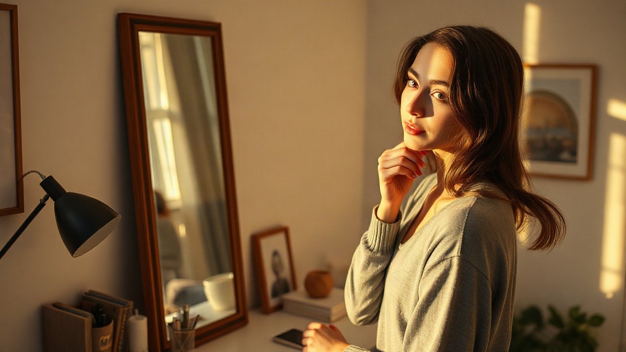 Editorial scene illustrating Self-Concept for Speaking Up: The Identity Beliefs That Matter