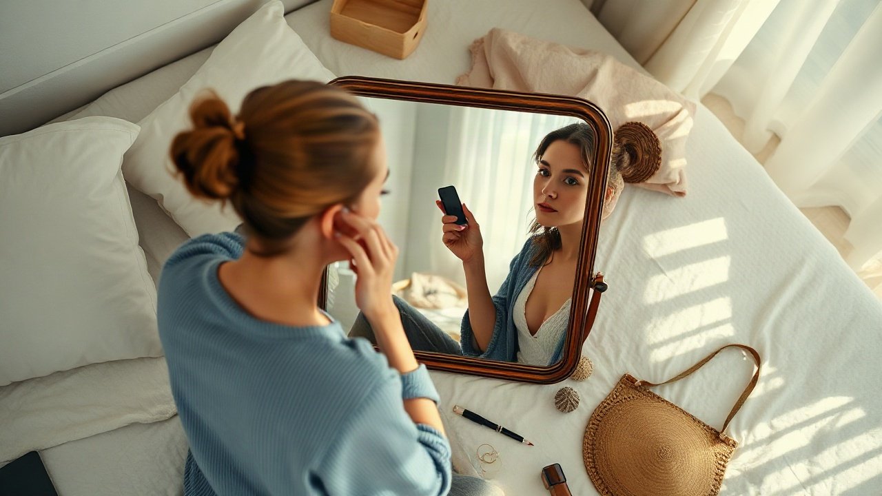 Editorial scene illustrating Self-Concept for Specific Destination: The Identity Beliefs That Matter
