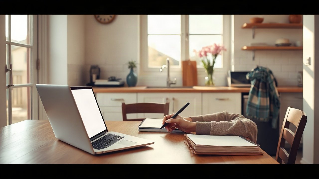Editorial scene illustrating What to Do While You're Manifesting Freelancing