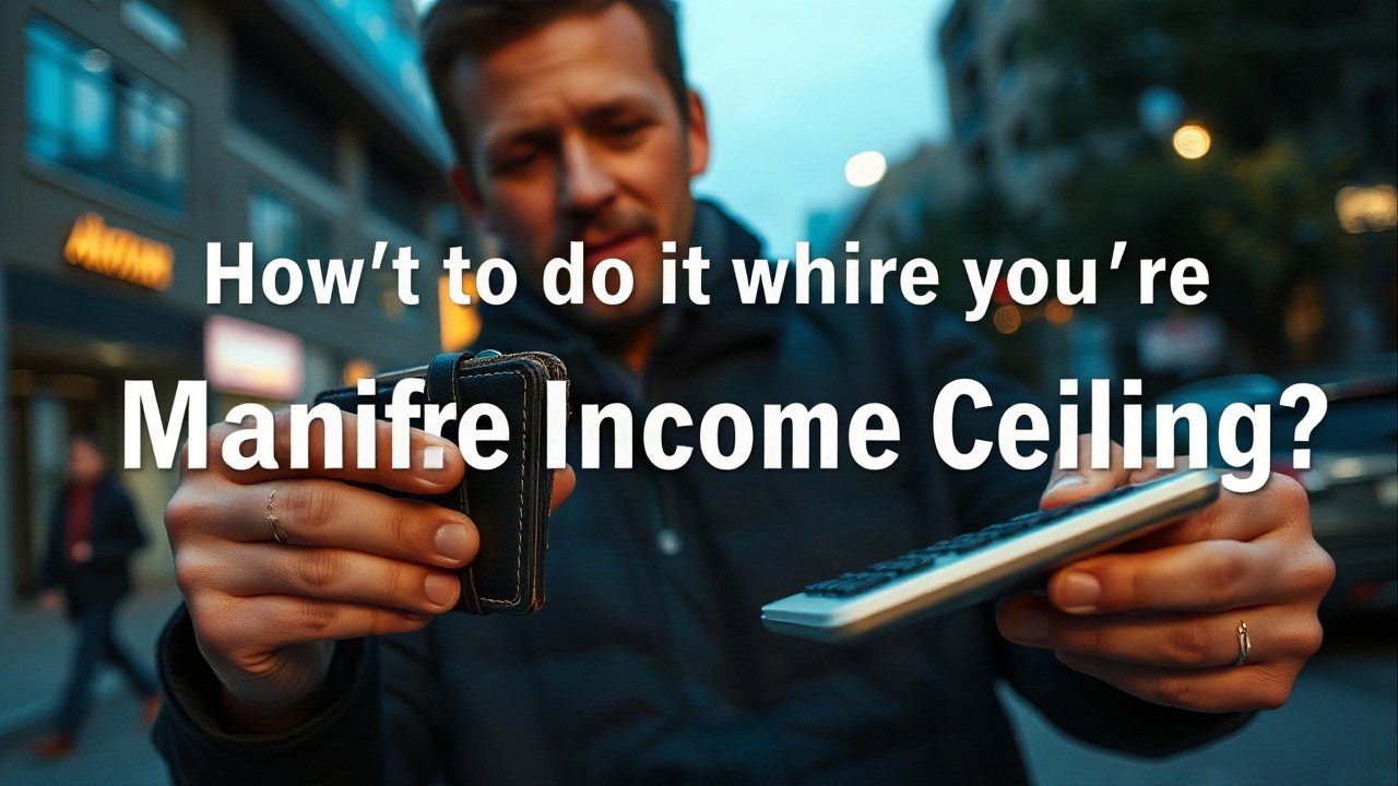Editorial scene illustrating What to Do While You're Manifesting Income Ceiling