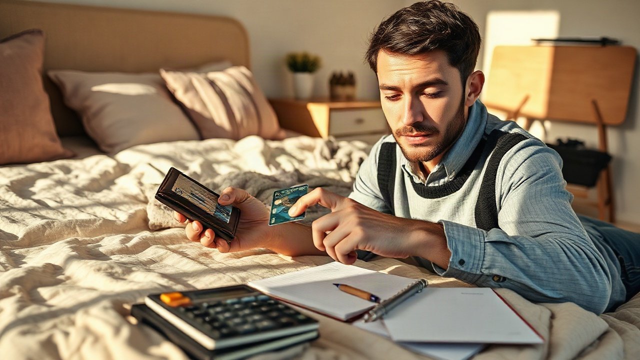 Editorial scene illustrating What to Do While You're Manifesting Paying Off Debt