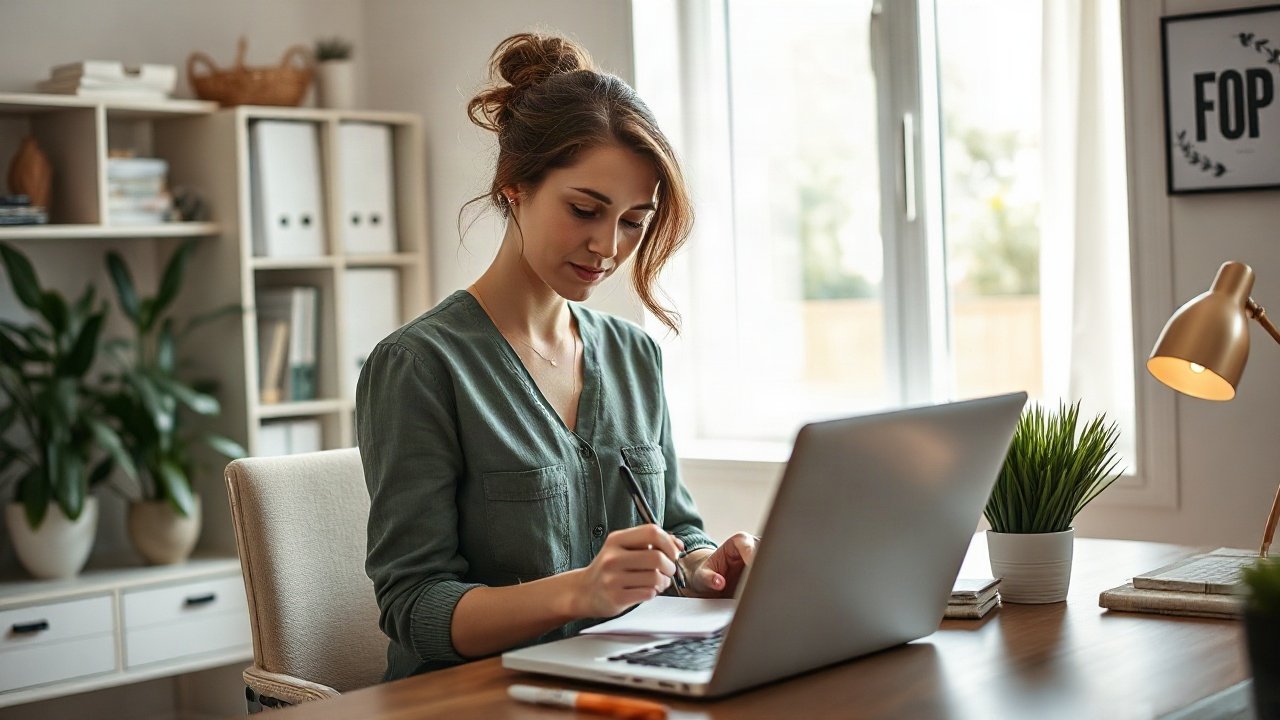 Editorial scene illustrating What to Do While You're Manifesting Side Hustle