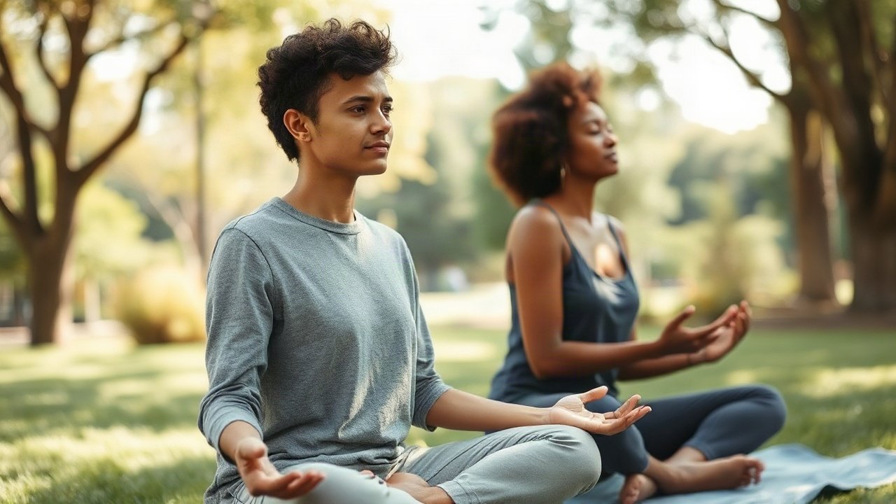 Editorial scene illustrating What to Do While You're Manifesting Stress-Management Habits
