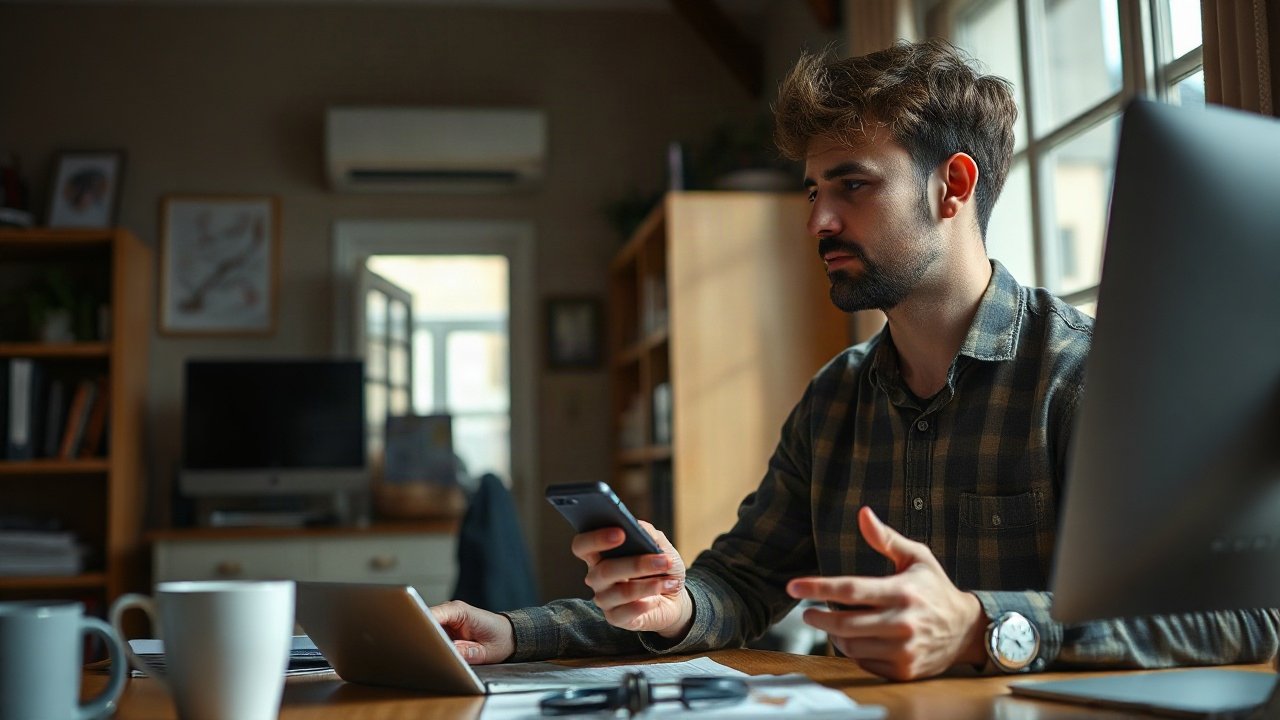 Editorial scene illustrating What to Do While You're Manifesting Texting/Contact